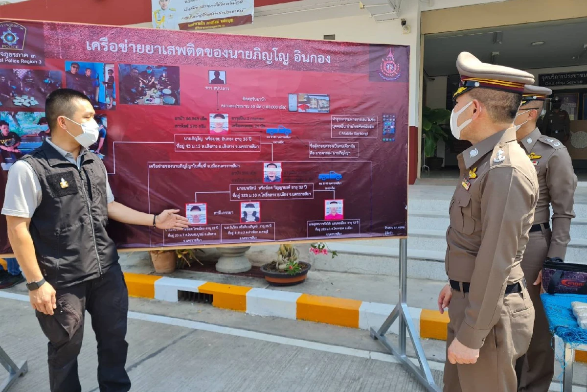 ตำรวจโคราชทลายเครือข่ายยาเสพติดรายใหญ่อ.เสิงสางยึดทรัพย์นับล้านบาท