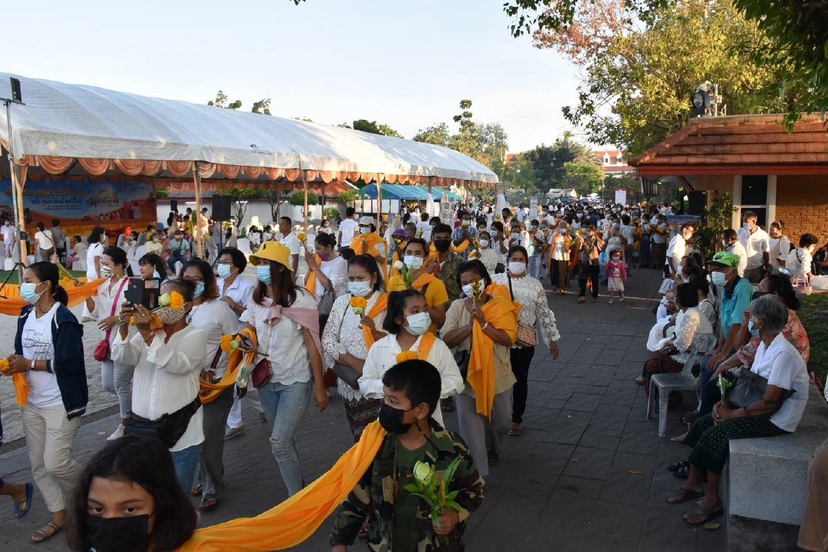 ประมวลภาพประเพณีมาฆบูชาแห่ผ้าขึ้นธาตุเมืองนคร