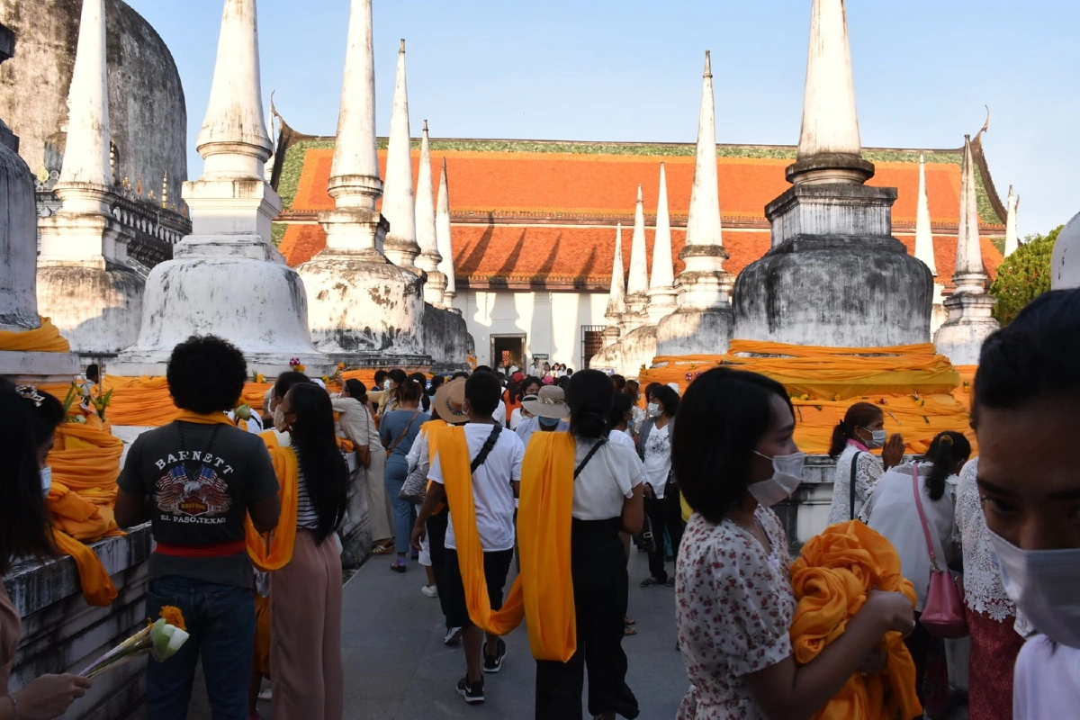 ประมวลภาพประเพณีมาฆบูชาแห่ผ้าขึ้นธาตุเมืองนคร