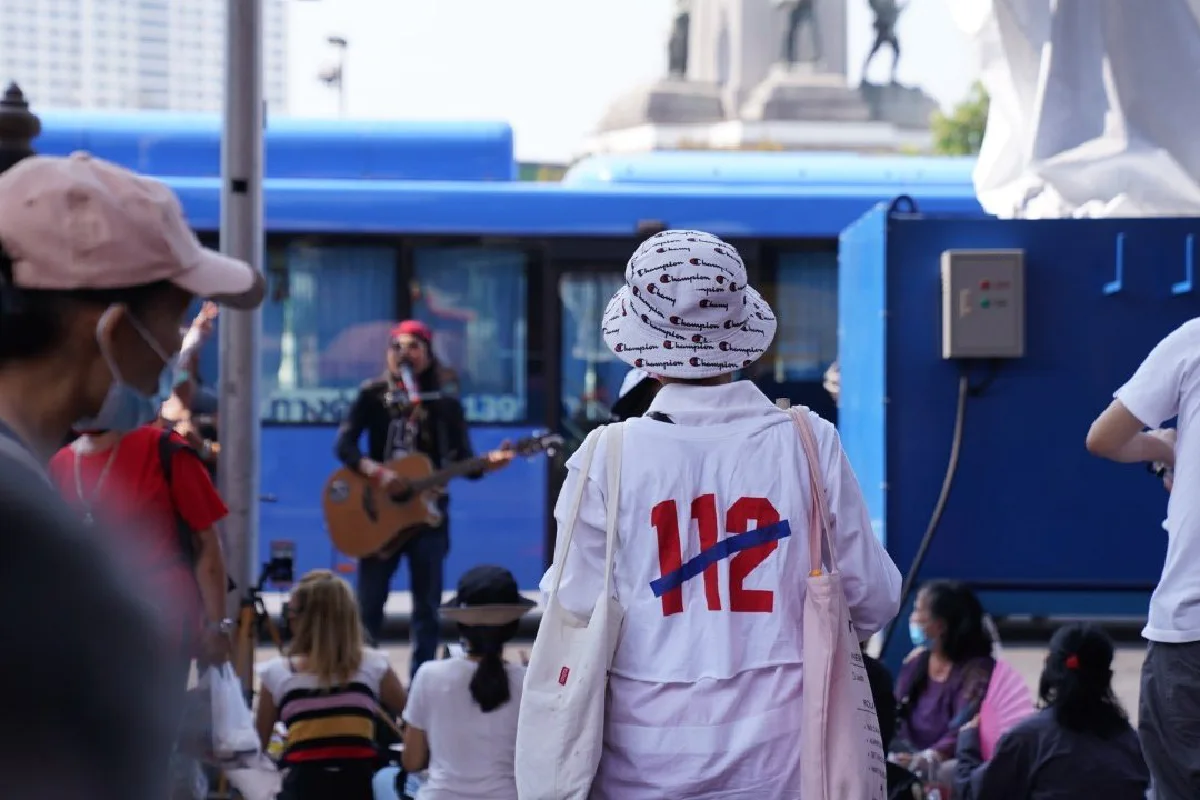 "กลุ่มREDEM" รวมตัวอนุสาวรีย์ชัยฯ เตรียมเดินขบวนไปกรมทหารราบที่1