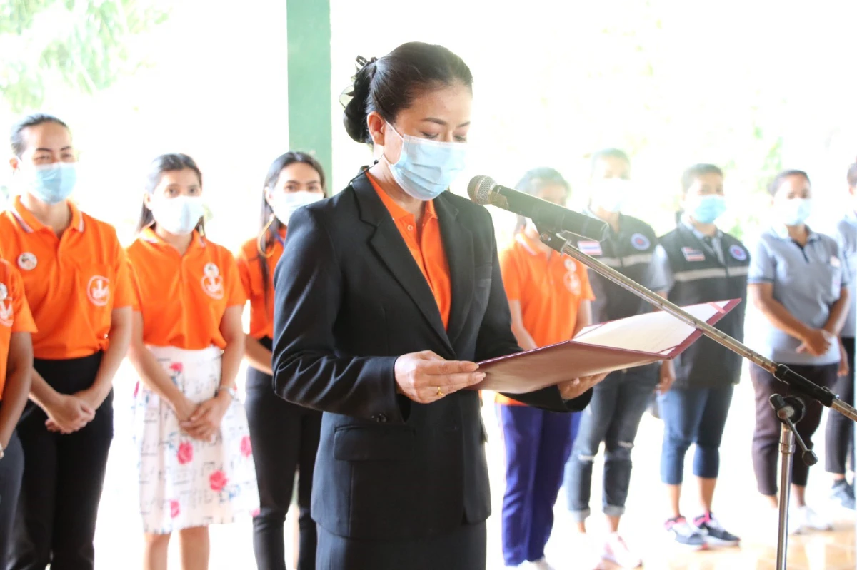 ว่าที่ร้อยตรีกิตติภพ รอดดอน นายอำเภอทุ่งสง เป็นประธานในพิธีเปิดโครงการ เมืองคอนปลอดภัย มั่นคง น่าอยู่นครปลอดภัยจากยาเสพติด