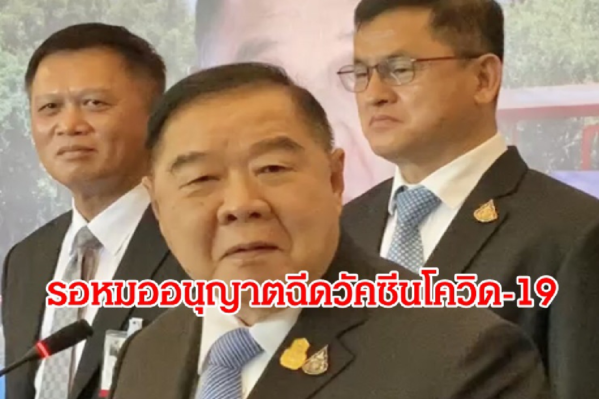 "บิ๊กป้อม" หวั่น ช็อก รอหมออนุญาตให้ฉีดวัคซีนโควิด "บิ๊กป้อม" หวั่น ช็อก รอหมออนุญาตให้ฉีดวัคซีนโควิด
