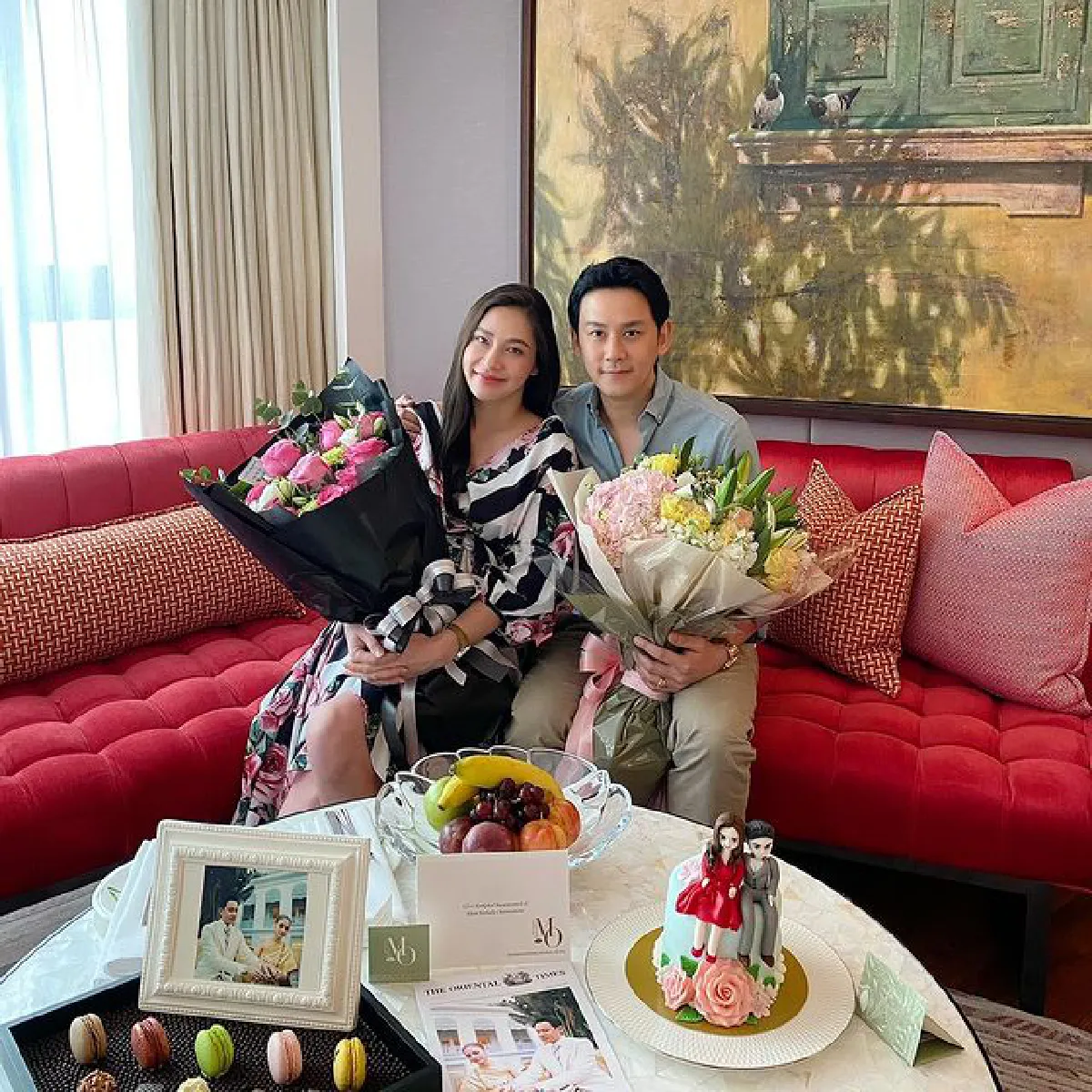 นาตาลี-ฟลุค ฉลองครบรอบแต่งงาน 1 ปี การันตีความหวานไม่เปลี่ยน