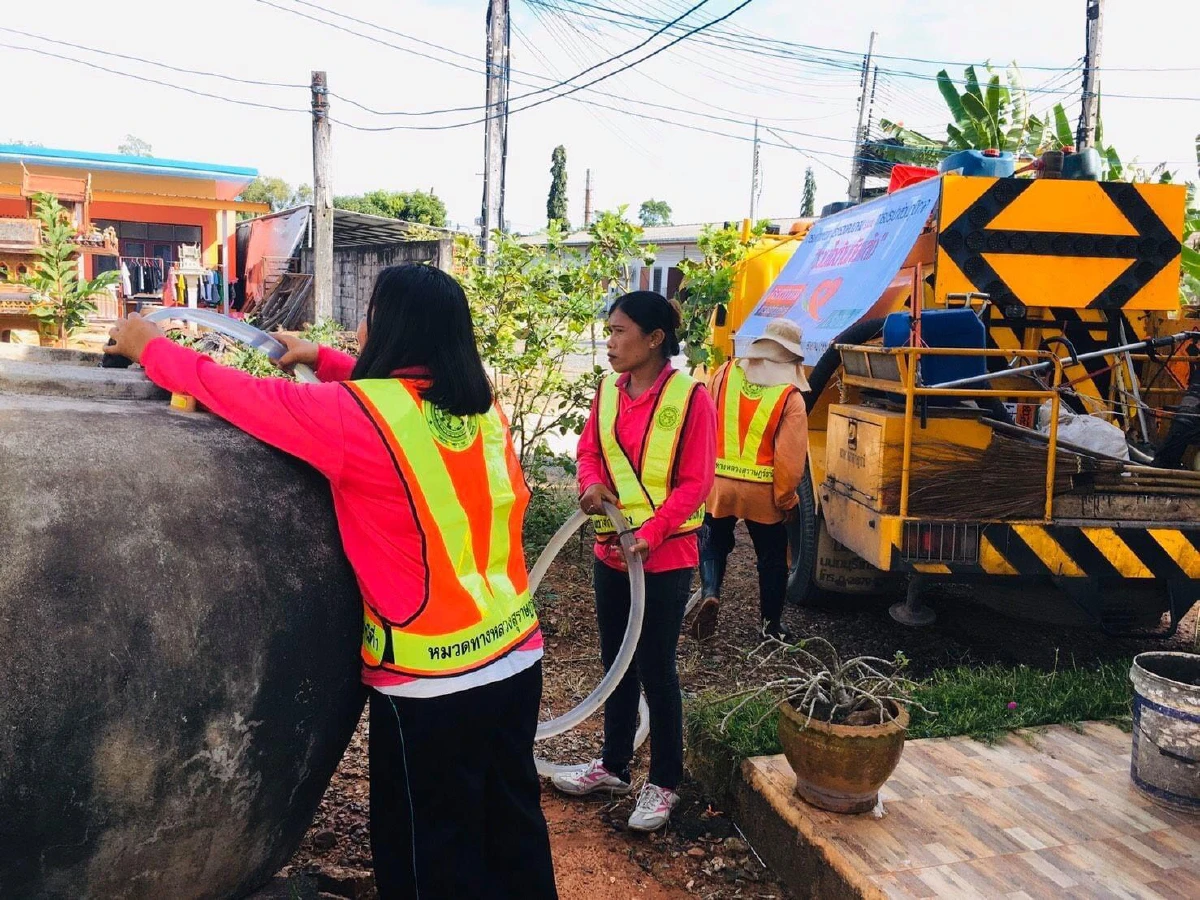 กปภ. ร่วมมือกรมทางหลวง จัดโครงการ "รวมใจต้านภัยแล้ง" อย่างต่อเนื่อง