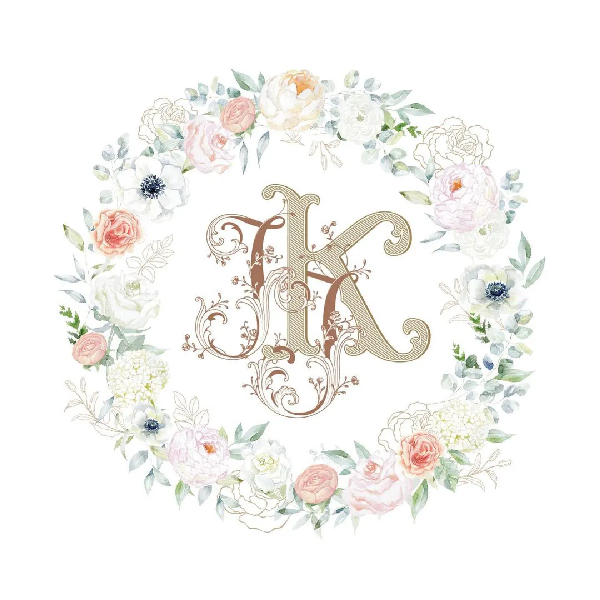 จั๊กจั่น โชว์ภาพการ์ดแต่งงาน เรียบหรูล้อมรอบด้วยดอกไม้สวยหวาน