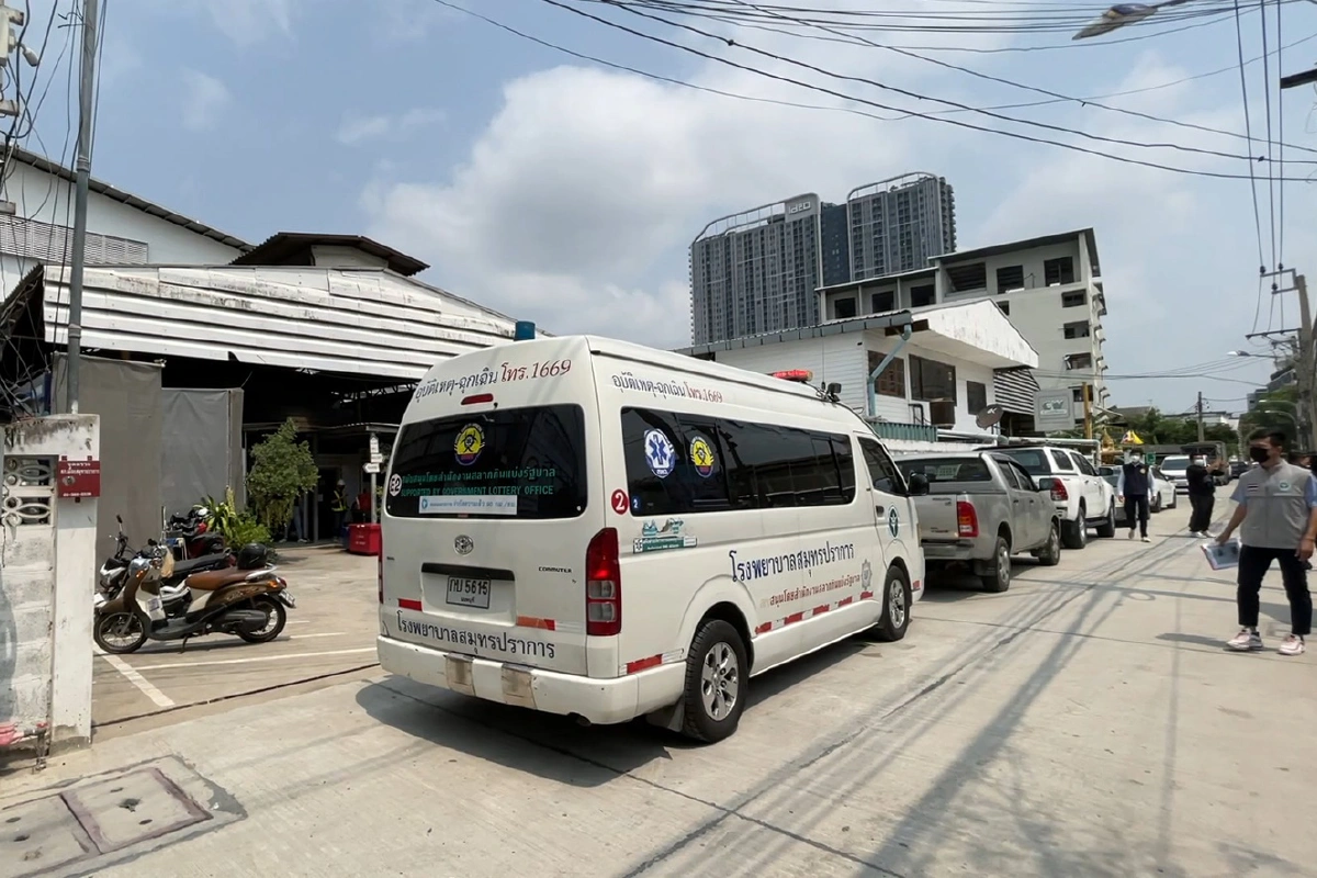 สมุทรปราการปิดแคมป์คนงานก่อสร้างพบติดเชื้อโควิดวันเดียว15ราย