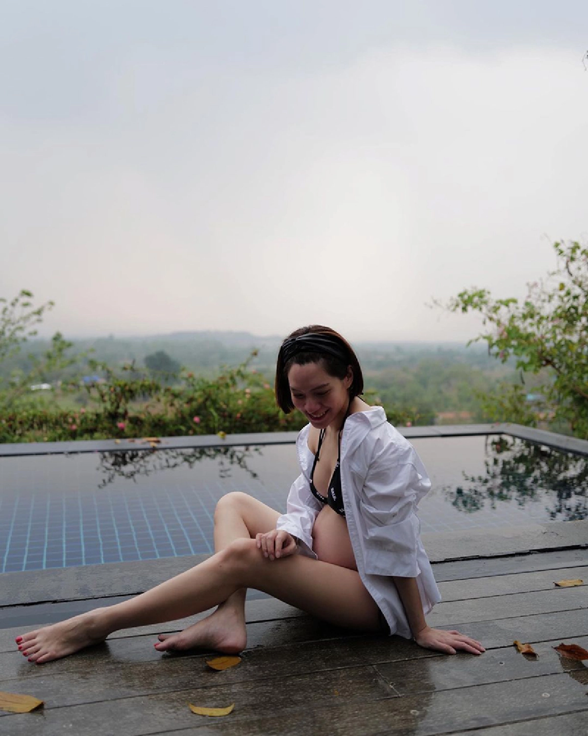 ว่าที่คุณแม่ จ๊ะ จิตตาภา นุ่งบิกินี่อวดท้องโตสวยเปล่งปลั่ง