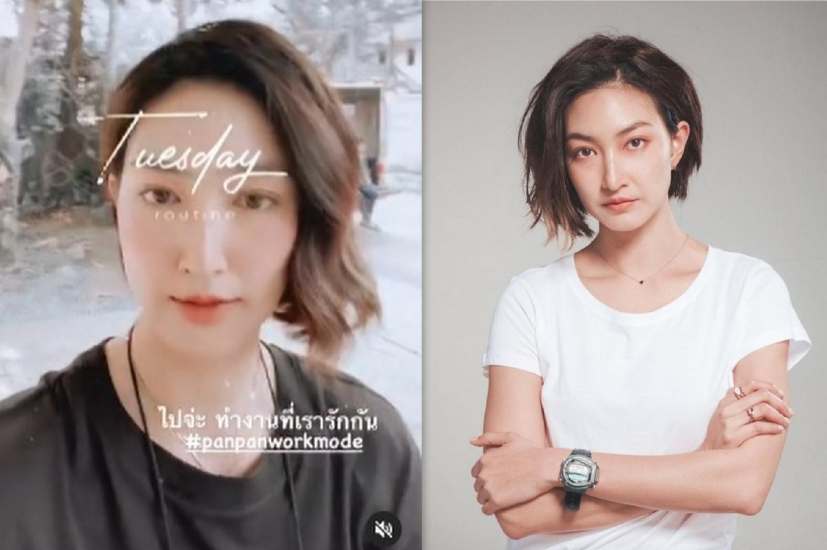 แพนเค้ก เขมนิจ เผยคลิปอวดลุคผมสั้นสวยเท่ ในกองถ่ายซีรีส์เรื่องใหม่ แพนเค้ก เขมนิจ เผยคลิปอวดลุคผมสั้นสวยเท่ ในกองถ่ายซีรีส์เรื่องใหม่