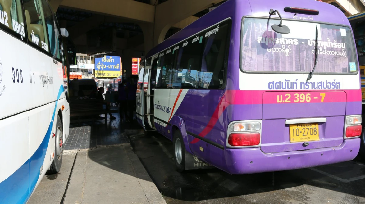 เปิดเดินรถโดยสารประจำทางสาธารณะเส้นทาง"กาญจนบุรี – สมุทรสาคร"หลังโควิดคลี่คลาย