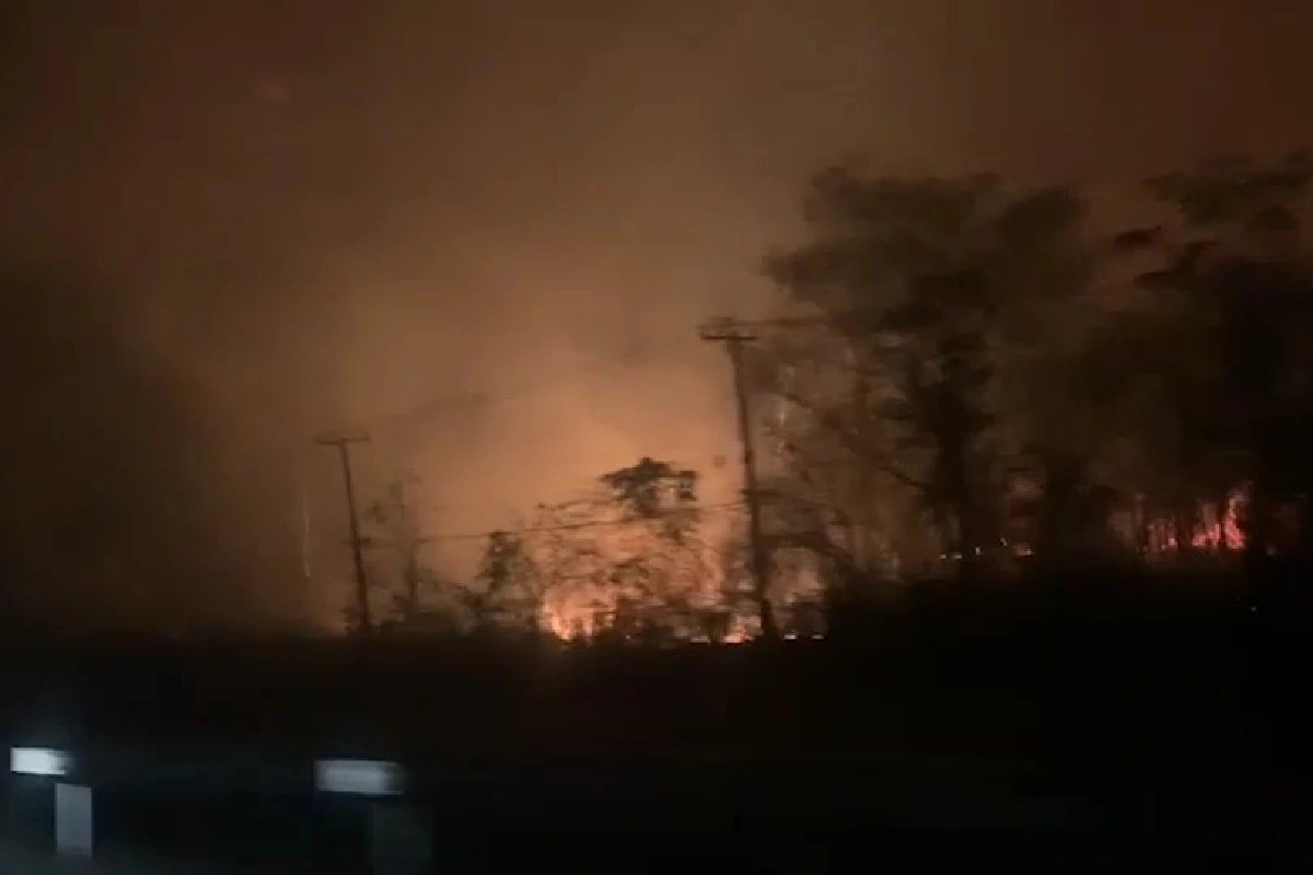 ไฟป่าไหม้เทือกเขาภูแลนคาเสียหายไม่ต่ำกว่า1,000ไร่ 