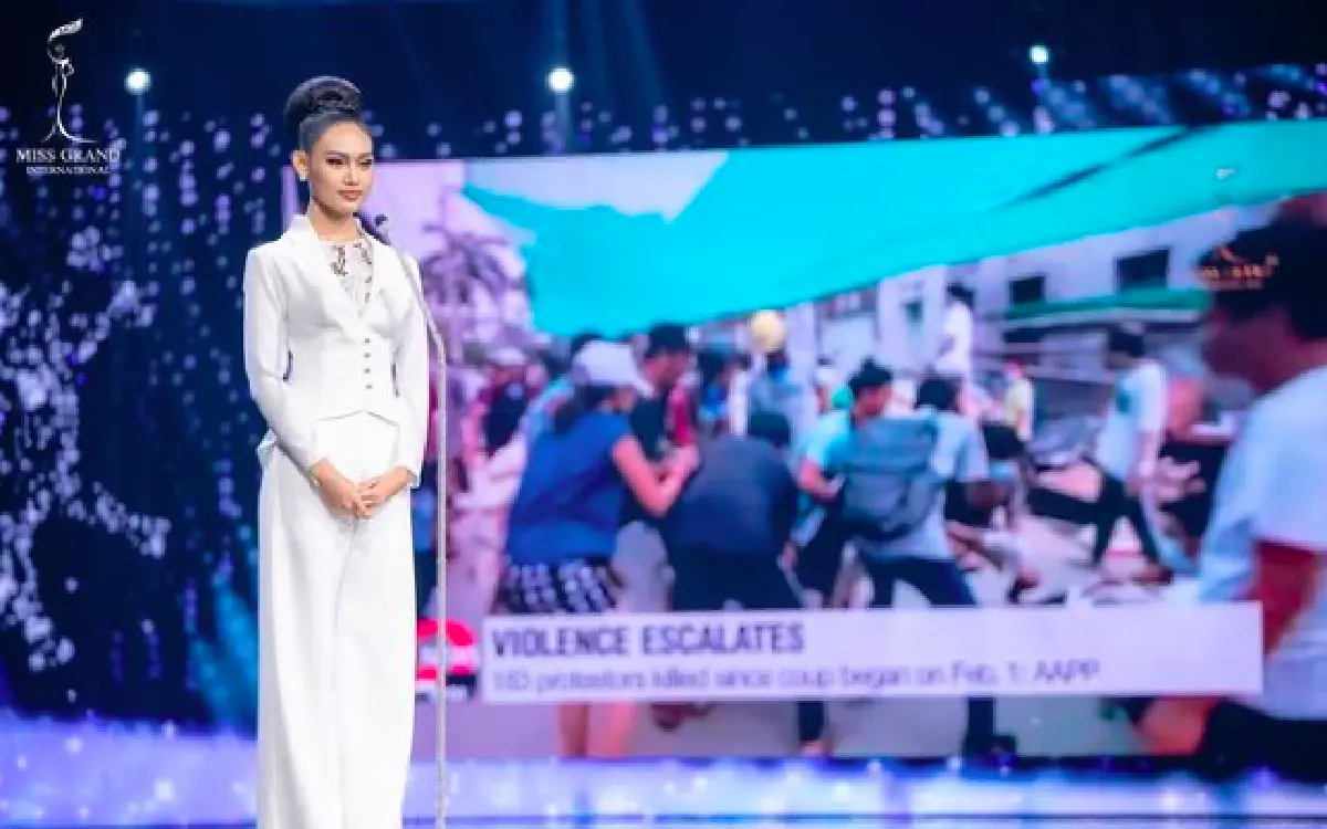 ย้อนสุนทรพจน์ของ "ฮาน เลย์”  ที่ทำให้เธอเดินทางกลับประเทศเมียนมาไม่ได้! 