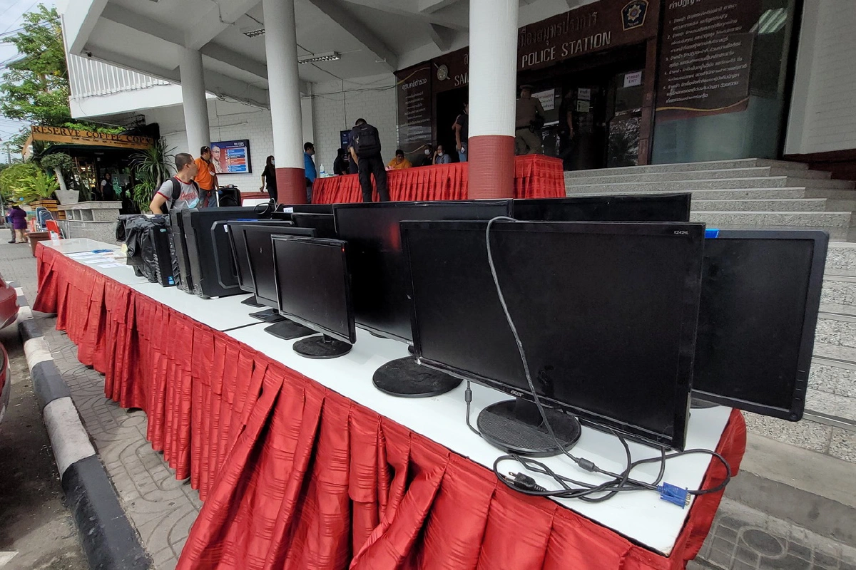 ตำรวจ PCTทลายเครือข่ายแก๊งมังกร โกโร่ เว็บพนันออนไลน์