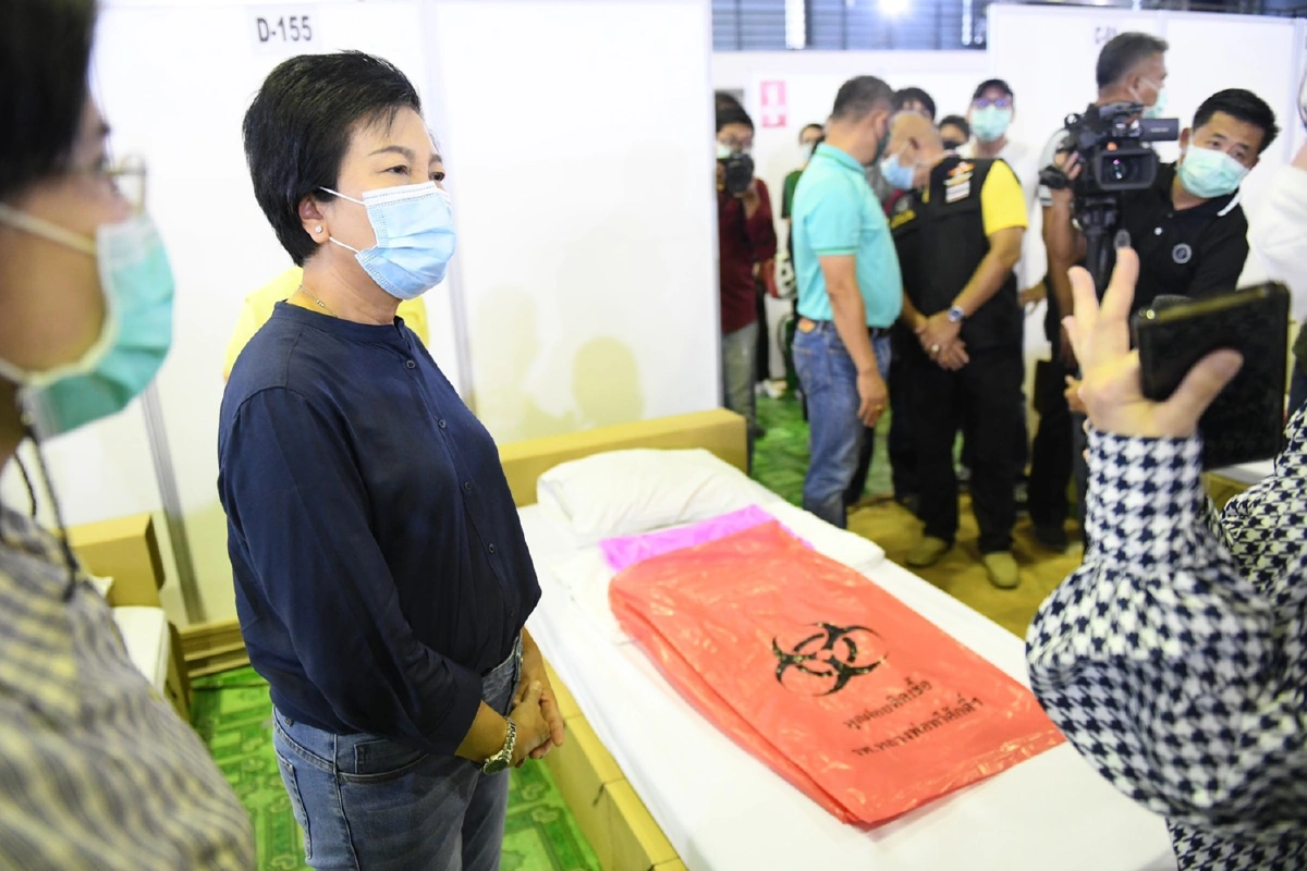 เปิดภาพโรงพยาบาลสนามกทม.รับผู้ป่วยโควิด-19เริ่ม13เม.ย.64