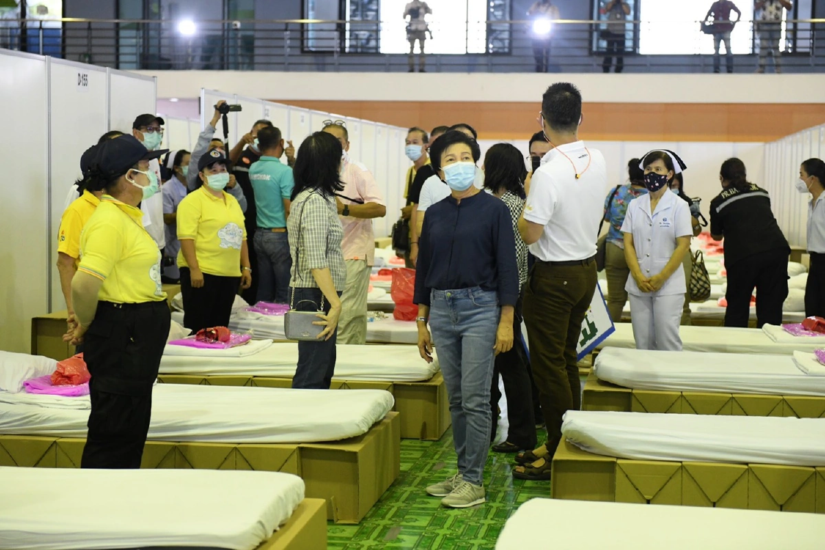 เปิดภาพโรงพยาบาลสนามกทม.รับผู้ป่วยโควิด-19เริ่ม13เม.ย.64