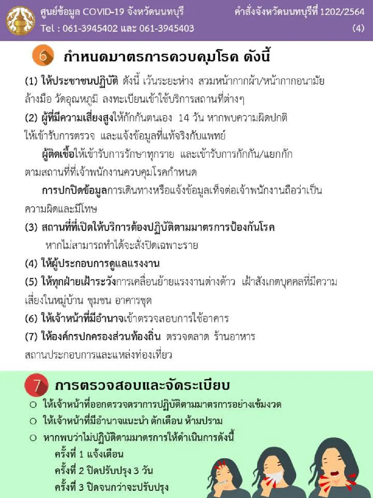 "โควิดนนทบุรี" ยอดพุ่ง 124 คน "ผู้ว่าฯ" ออกคำสั่งปิด 24 สถานที่ ออกนอกจว.ต้องสแกนคิวอาร์โค้ด