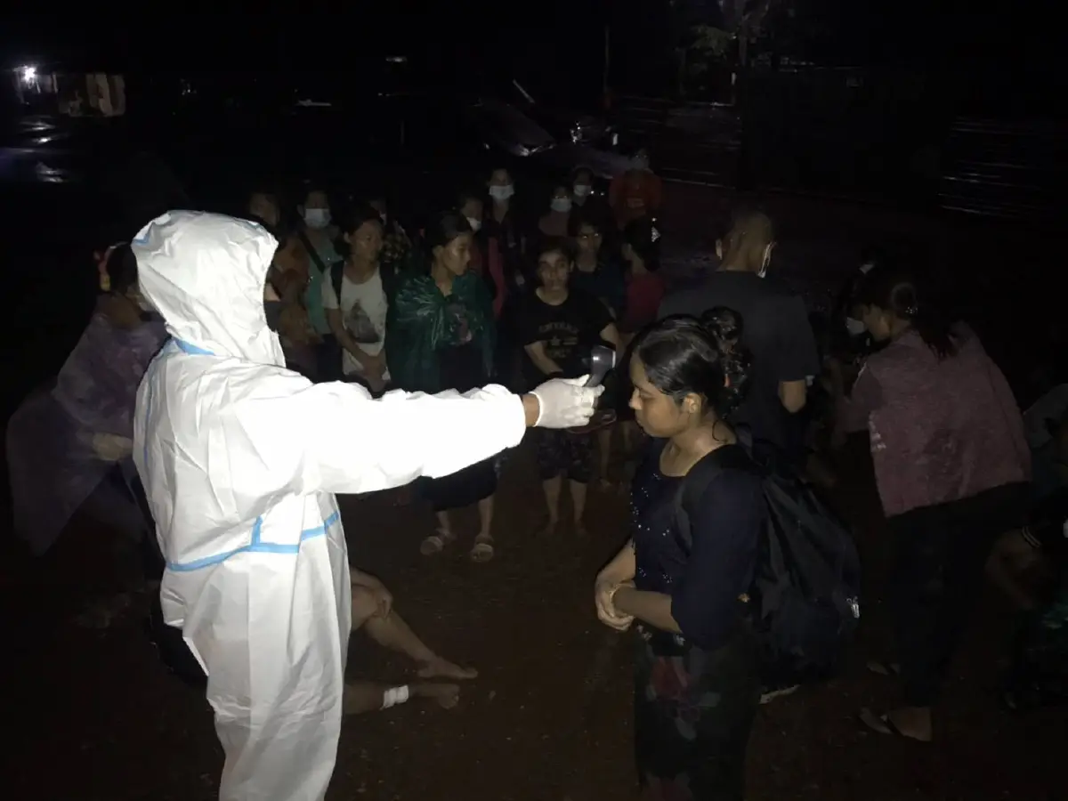 จับรายวัน!รวบ 40 แรงงานต่างด้าวชายแดนสังขละบุรีรอเข้าไทย