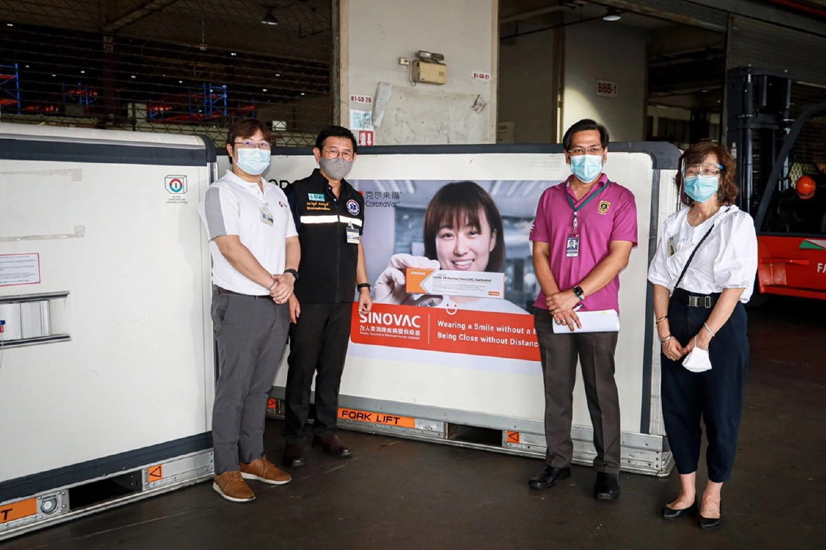 องค์การเภสัชรับวัคซีนซิโนแวคนำเข้าจากจีนอีก1ล้านโดส