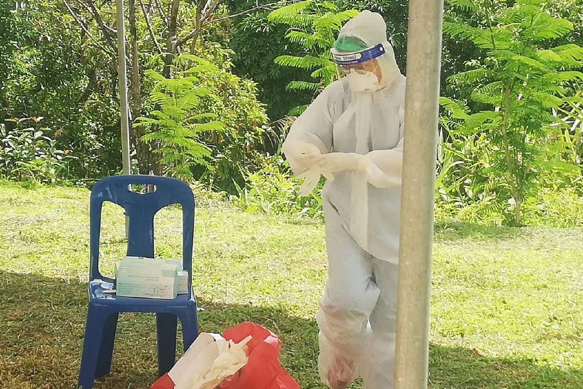 โควิด-19ระบาดบ้านอิต่องแหล่งท่องเที่ยวดังกาญจน์ติดเชื้อ6คน