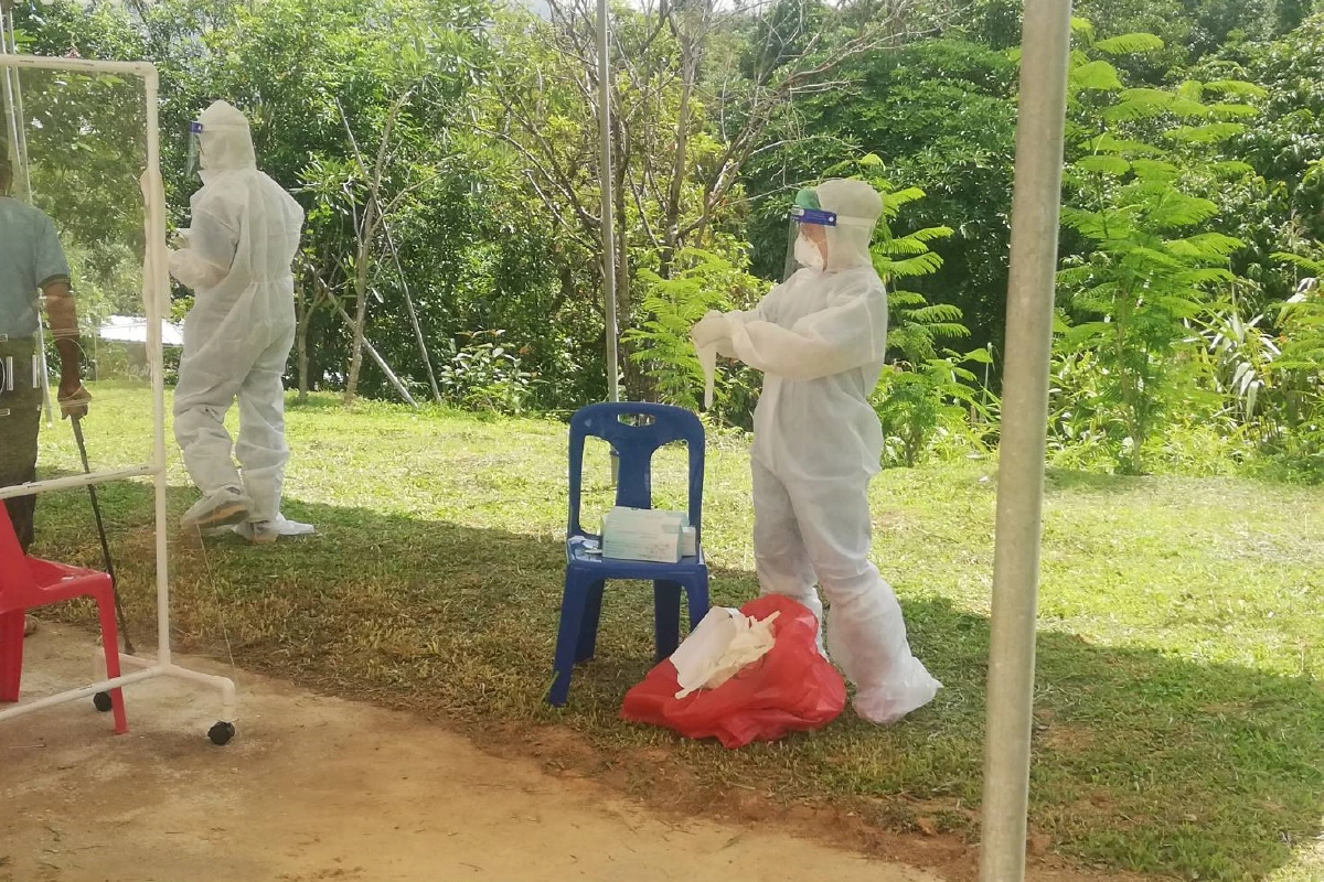 โควิด-19ระบาดบ้านอิต่องแหล่งท่องเที่ยวดังกาญจน์ติดเชื้อ6คน