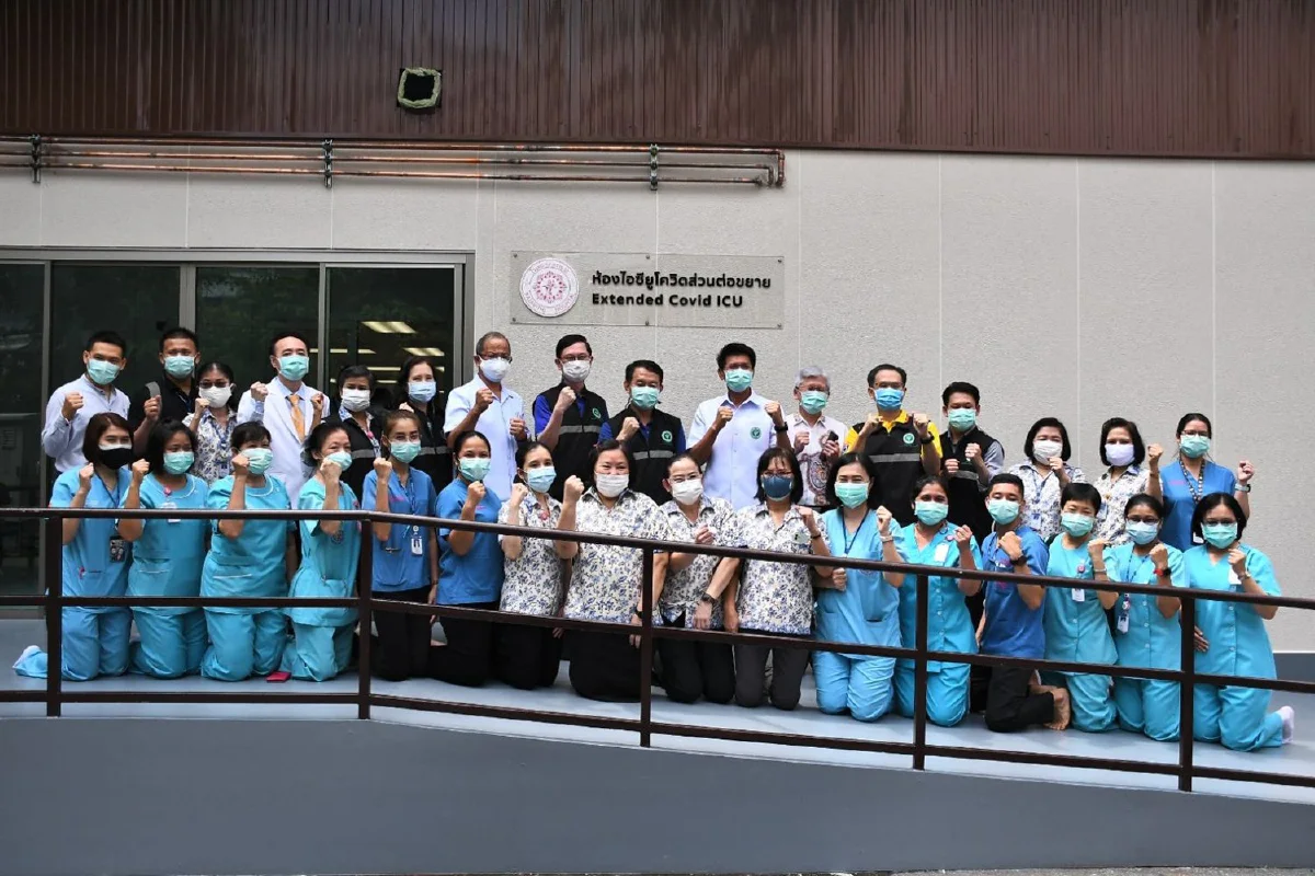 รพ.ราชวิถี เปิดหอไอซียูส่วนต่อขยาย 10 เตียงรับผู้ติดเชื้อโควิด