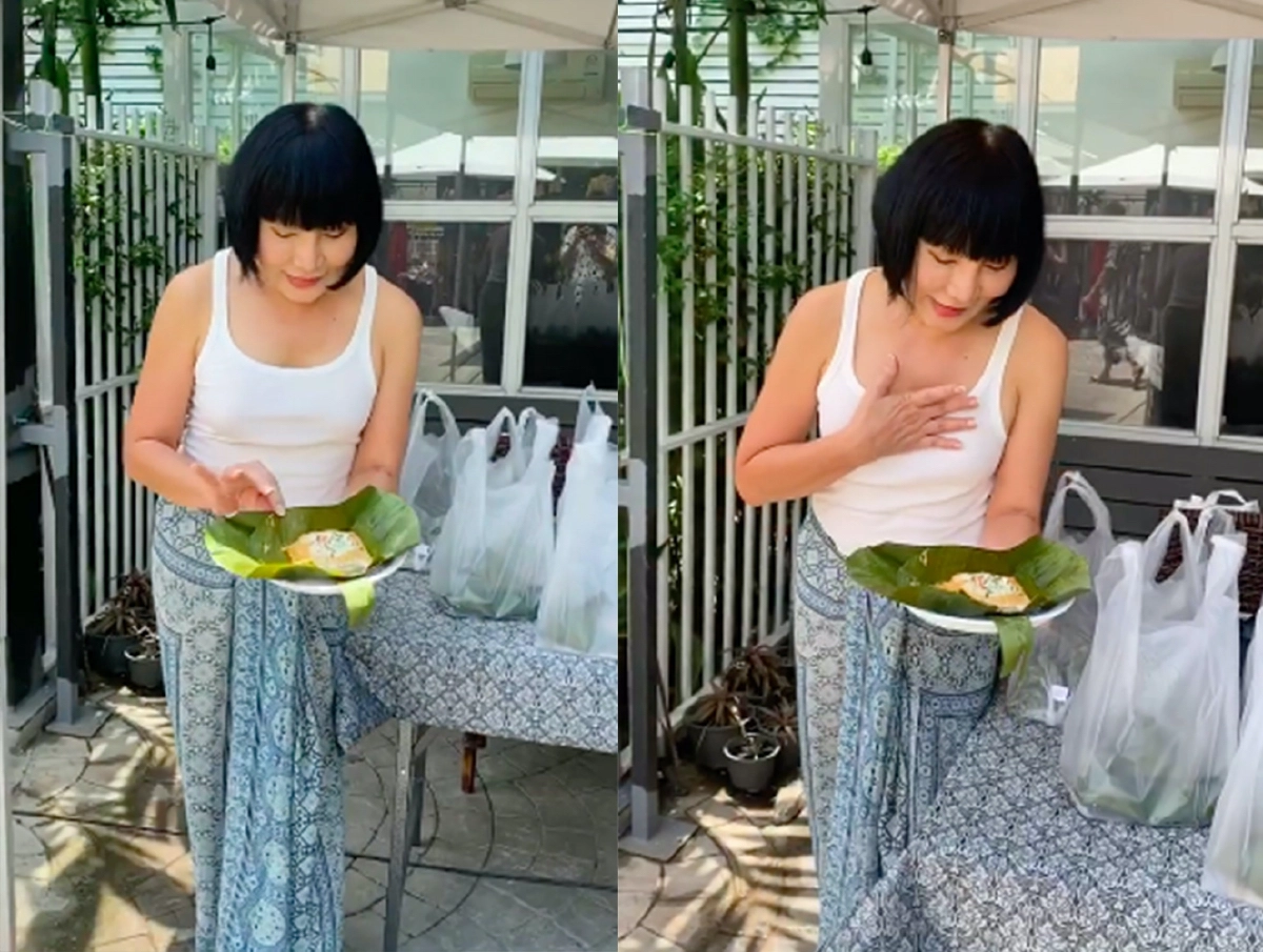 “ม้า อรนภา” ยืนขายห่อหมกท่ามกลางฝนตก เผยชีวิตแม่ค้าต้องสู้!