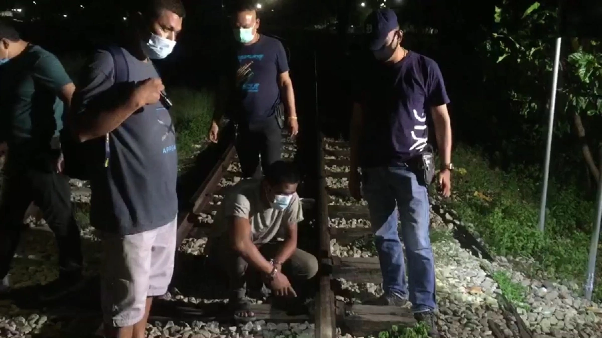 จับโจรขโมยถอดตะปูรางรถไฟชุมทางหาดใหญ่ หวิดทำขบวนรถตกราง