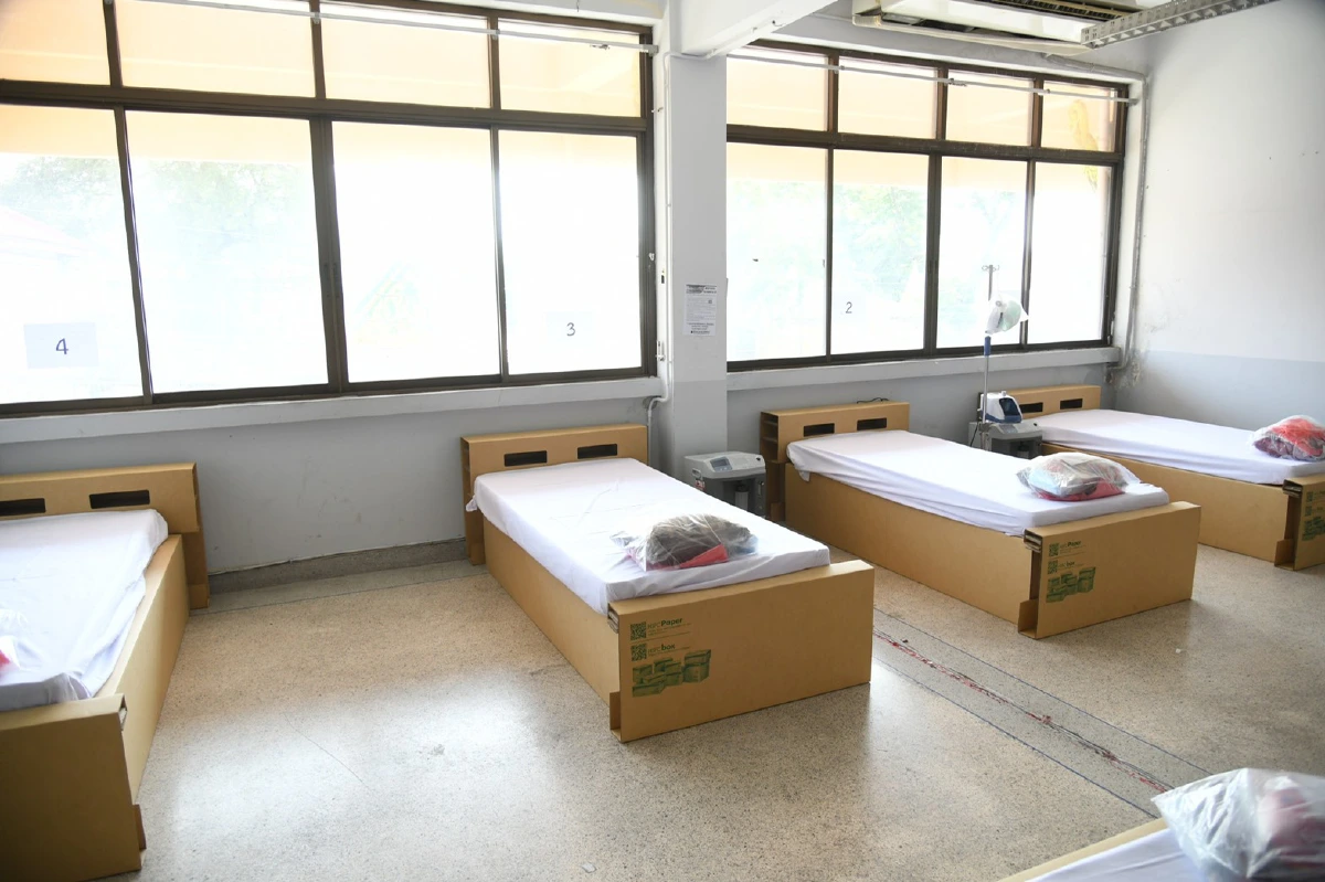 กทม.เปิดโรงพยาบาลสนามแห่งที่ 6 ที่วัดศรีสุดาราม ยันเตียงยังมีเพียงพอ