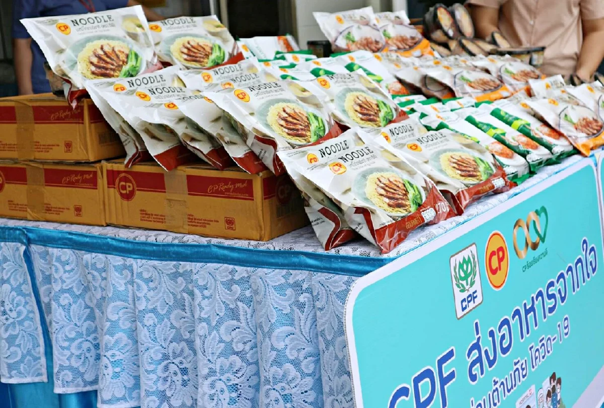 "CPF ส่งอาหารจากใจ" เติมพลังทีมแพทย์ รพ.ยุวประสาทไวทโยปถัมภ์ ฝ่าวิกฤตโควิด-19
