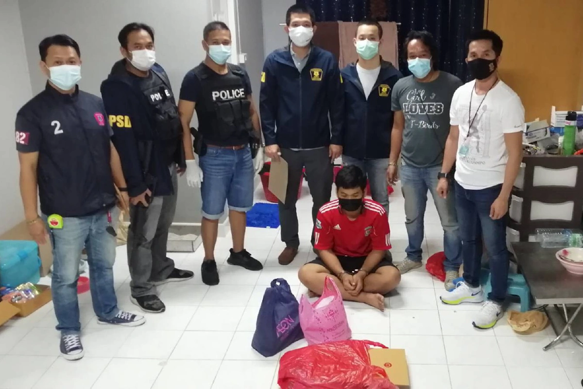 ตำรวจ191 บุกทลายเครือข่ายยาเสพติดออนไลน์