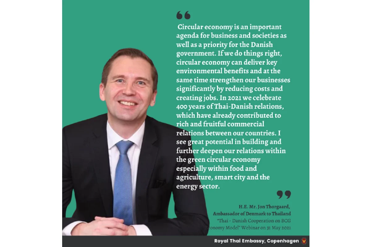 สถานทูตไทยในเดนมาร์ก-สวทช.-บีโอไอ จัดสัมมนาออนไลน์แลกเปลี่ยนความรู้การขับเคลื่อนโมเดล BCG