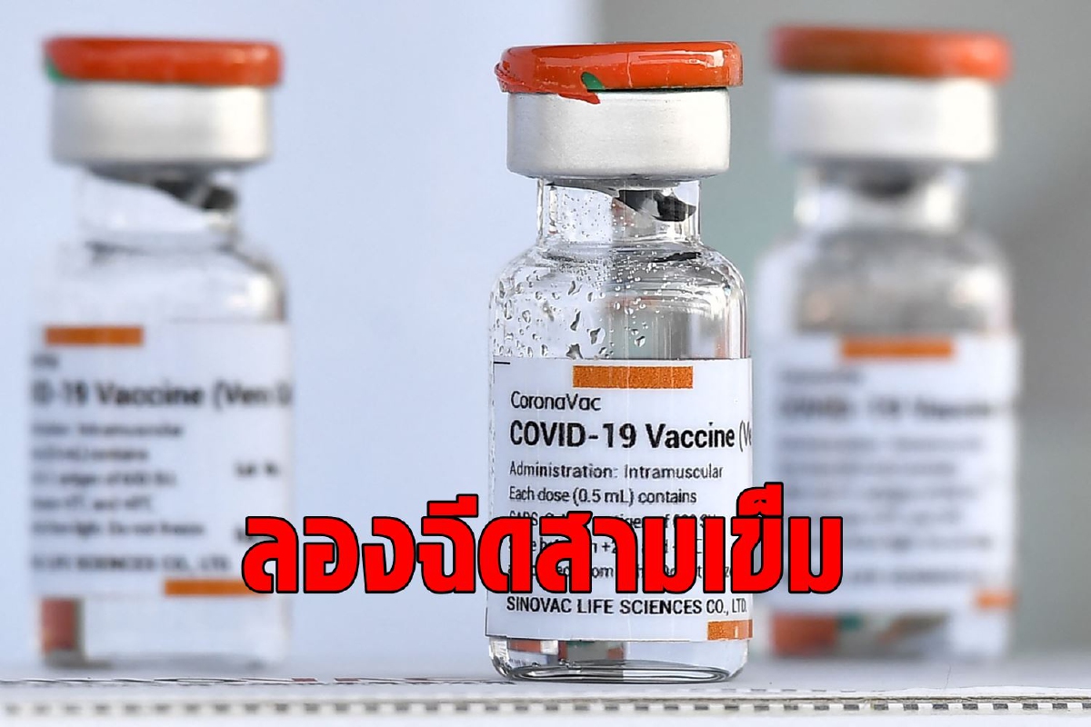 Sinovac ชี้ภูมิคุ้มกันพุ่ง 10 เท่าหลังทดลองฉีดวัคซีนเข็ม 3 Sinovac ชี้ภูมิคุ้มกันพุ่ง 10 เท่าหลังทดลองฉีดวัคซีนเข็ม 3