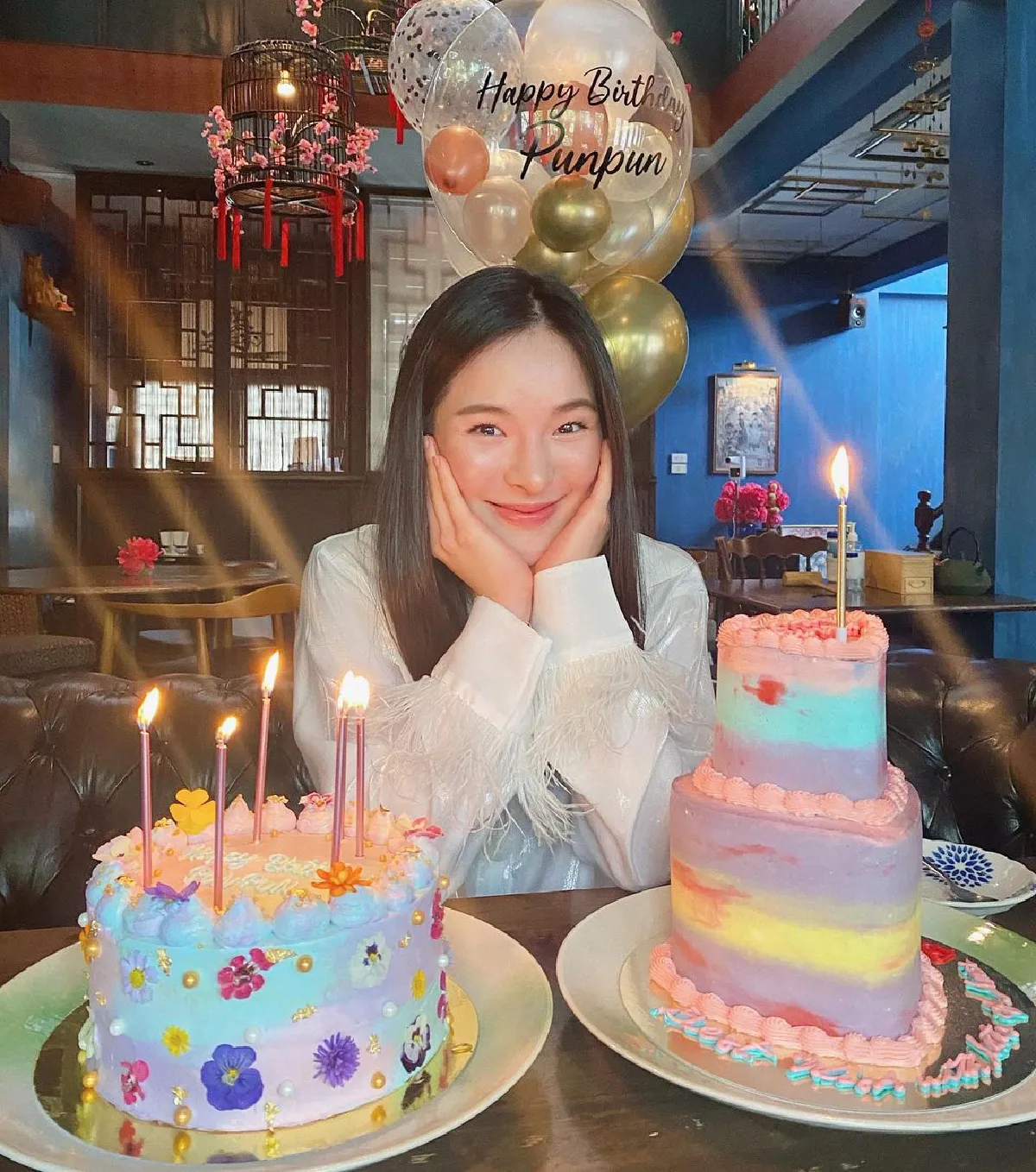  มีแค่สองเรา! "ปันปัน" ฉลองวันเกิดอายุ 24 กับแฟนหนุ่ม ท่ามกลางบรรยากาศโรแมนติก