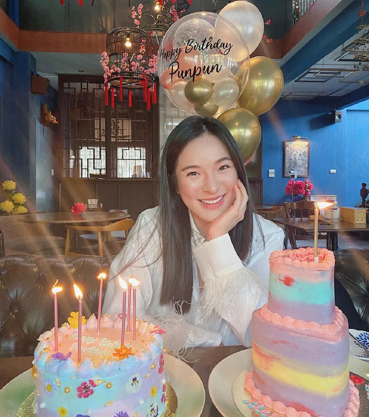  มีแค่สองเรา! "ปันปัน" ฉลองวันเกิดอายุ 24 กับแฟนหนุ่ม ท่ามกลางบรรยากาศโรแมนติก