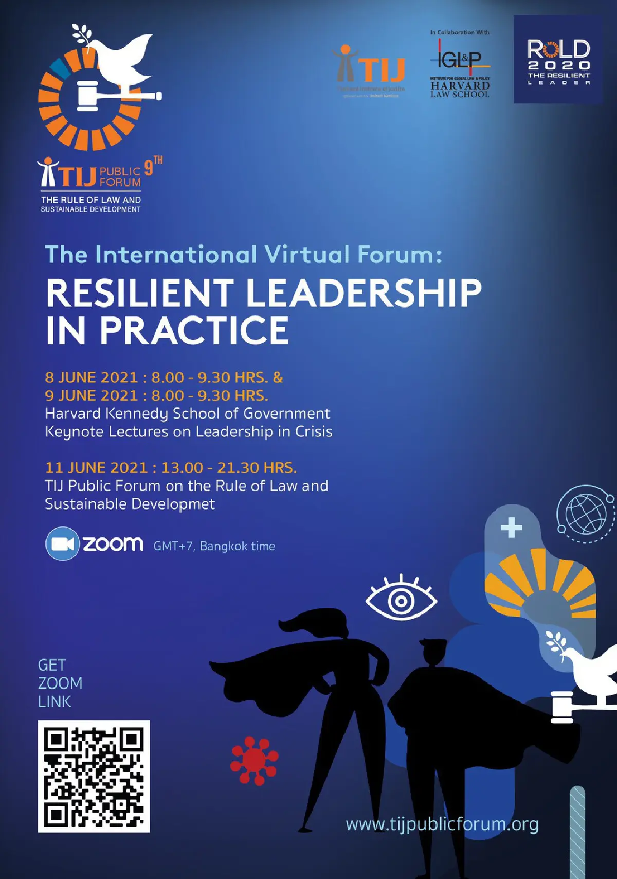 TIJ ขอเชิญชวนเข้าร่วมสัปดาห์เสวนานานาชาติและเวทีสาธารณะว่าด้วยหลักนิติธรรมและการพัฒนาที่ยั่งยืน ครั้งที่ 9