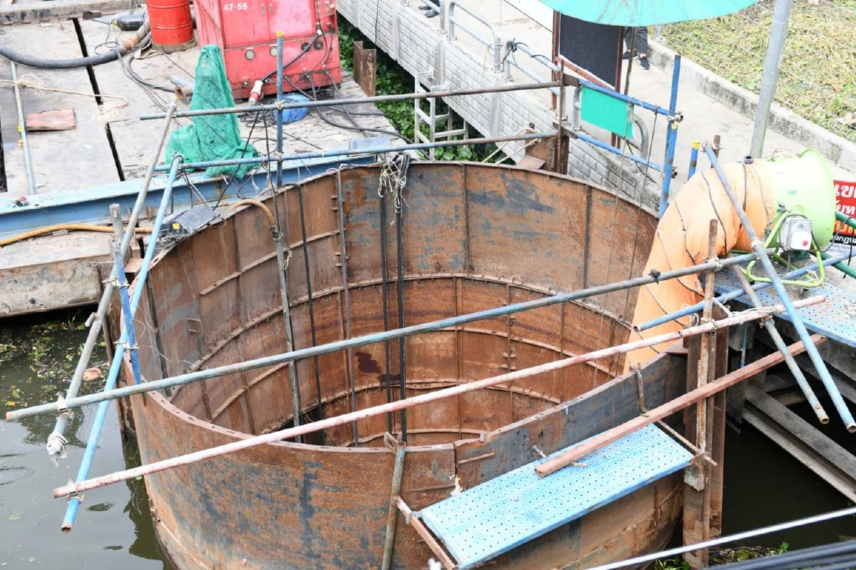 กทม.ลดจุดเสี่ยงน้ำท่วมขังดึงน้ำฝนลงคลองแสนแสบ