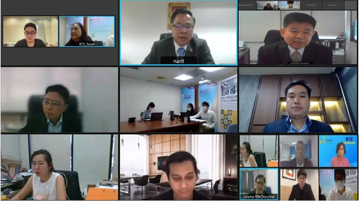 บีโอไอจัดงานสัมมนาออนไลน์การลงทุนในอุตฯ ดิจิทัลและเครือข่ายสตาร์ทอัพไทย-ไต้หวัน