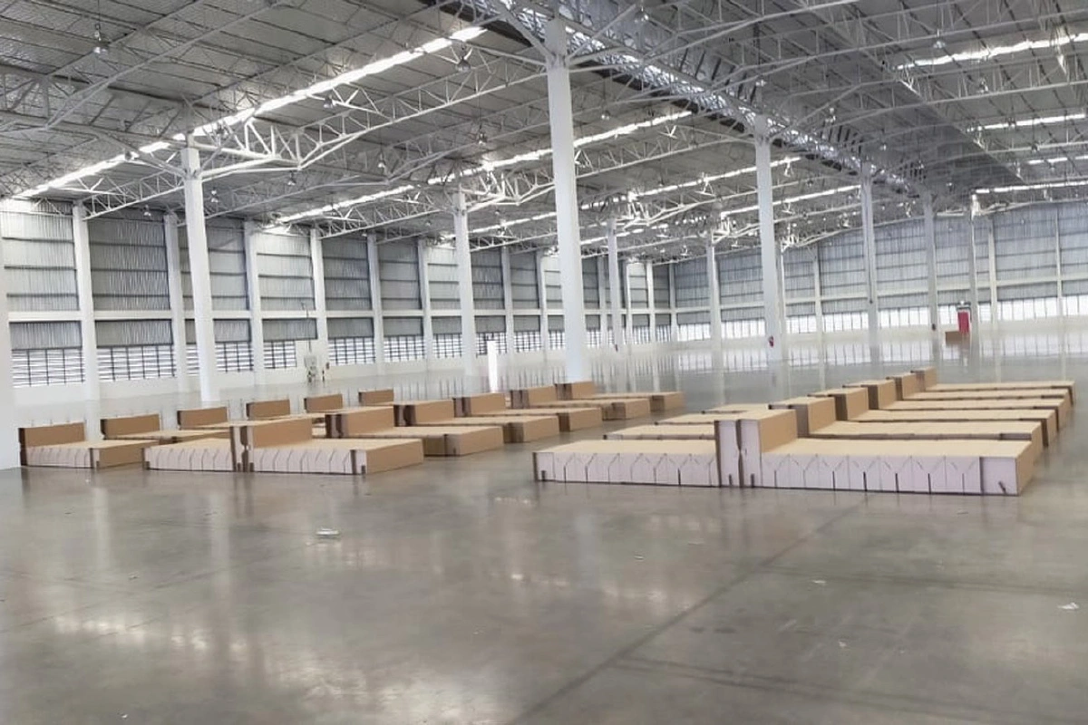 โควิดสมุทรปราการเปิดภาพอาคารคลังสินค้า-โกดังแปลงเป็นรพ.สนาม