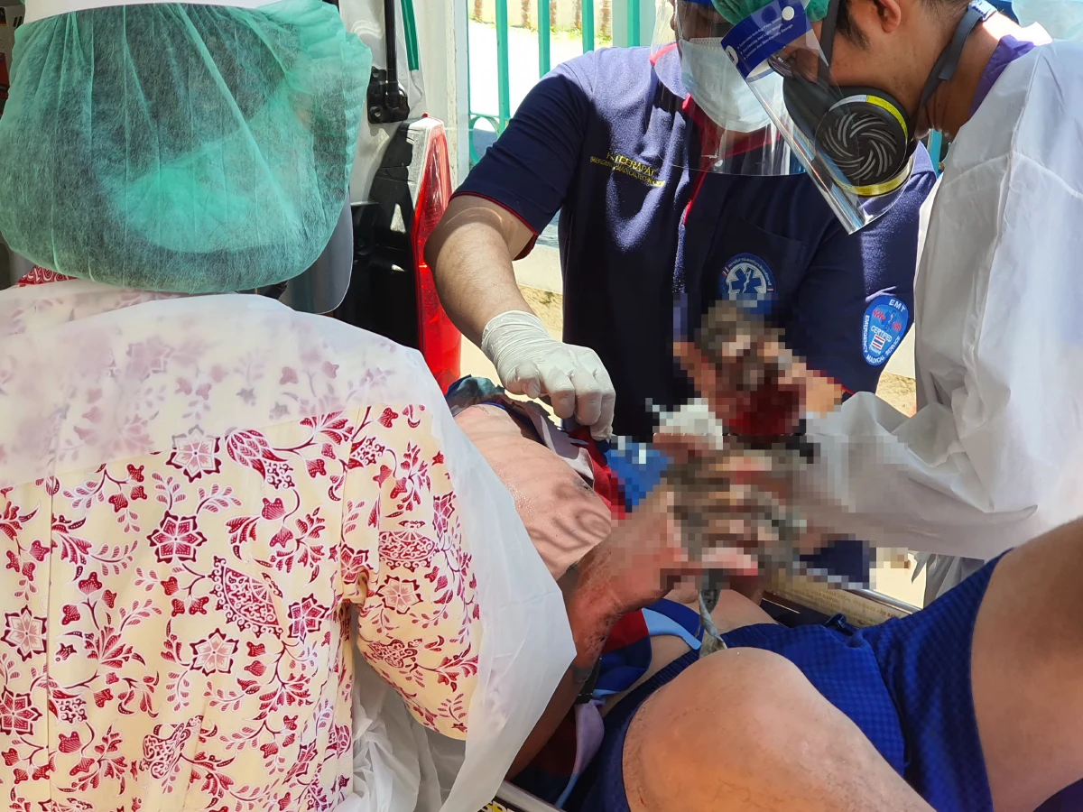 ประมวลภาพความเสียหายไฟไหม้รง.ผลิตเม็ดพลาสติกย่านบางพลี