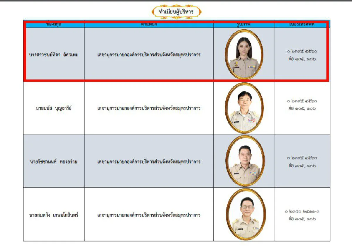 โซเชียลแห่แชร์!!“เพลง”นั่งเลขาให้แม่“ตู่ นันทิดา”นายกอบจ.สมุทรปราการ