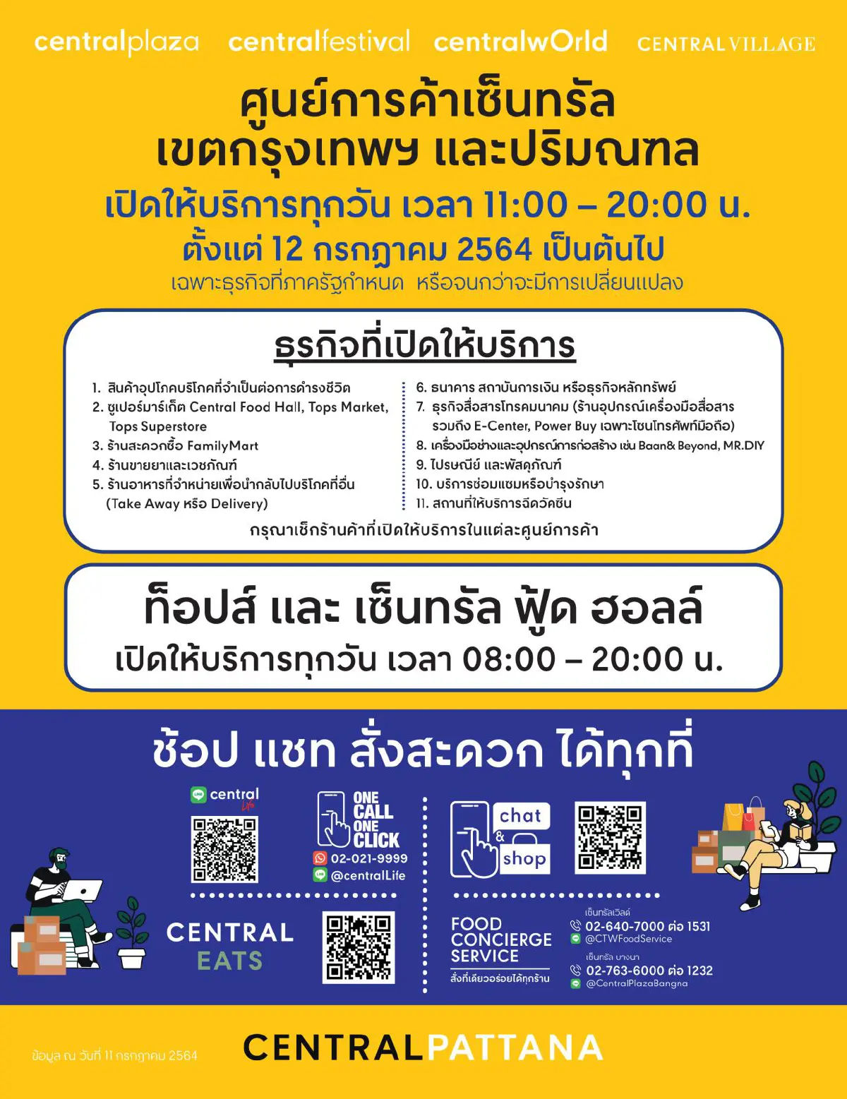 เซ็นทรัลพร้อมปรับเวลา รวมแพลตฟอร์ม Worry-Free Omnichannel ช้อปสะดวกทุกบริการ