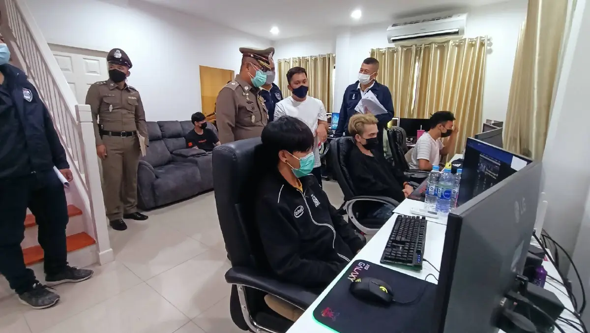 บุกจับพนันออนไลน์เครือข่ายใหญ่พบมีเงินหมุนเวียน1.2พันล้านต่อเดือน