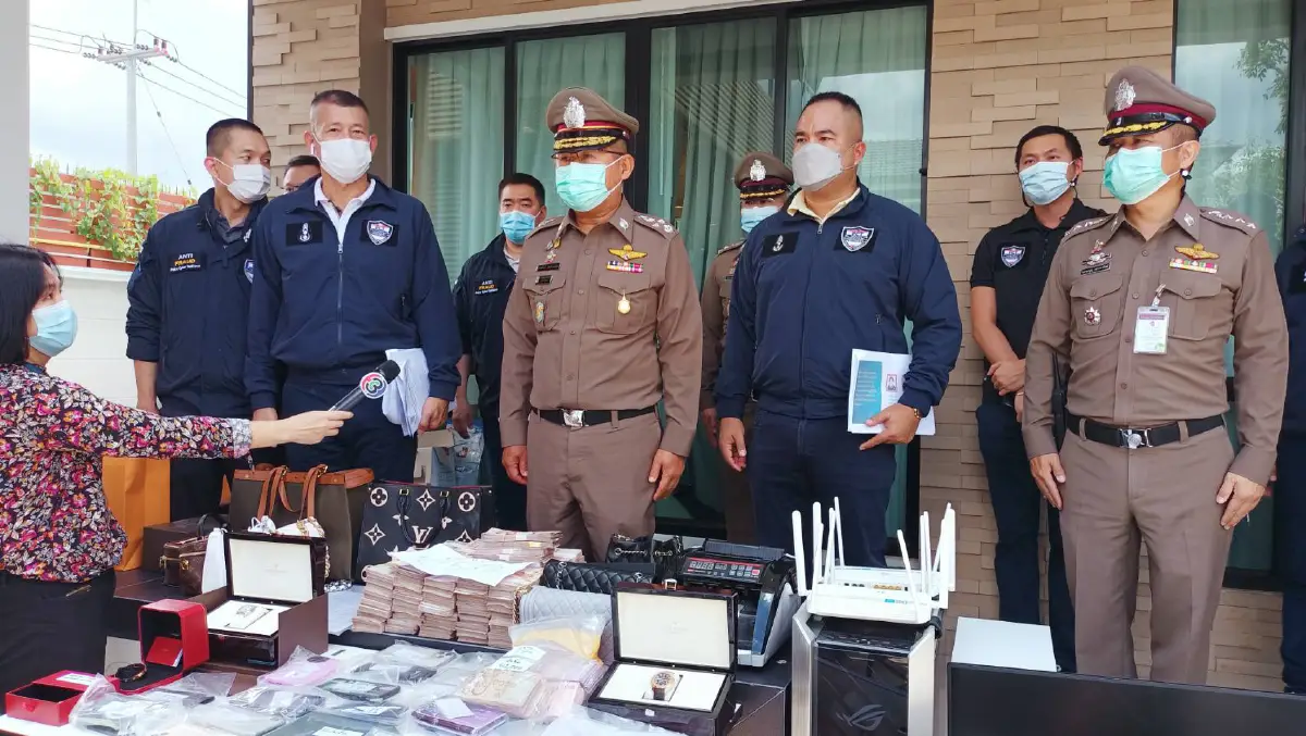 บุกจับพนันออนไลน์เครือข่ายใหญ่พบมีเงินหมุนเวียน1.2พันล้านต่อเดือน