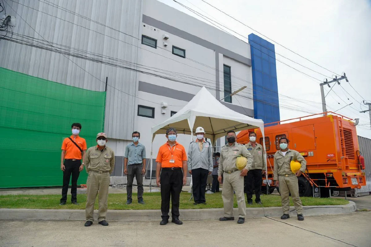 MEA ลงพื้นที่ดูแลระบบไฟฟ้า รพ.สนาม WHA เร่งช่วยเหลือผู้ป่วย COVID-19 