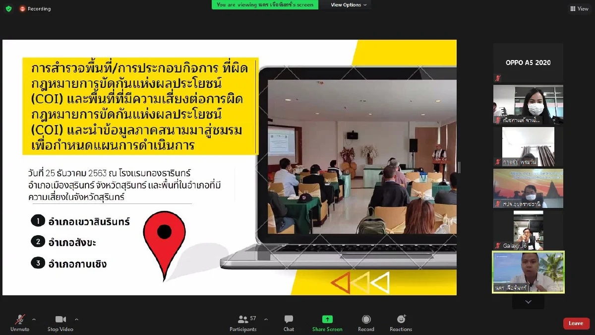 สำนักงาน ป.ป.ช. จัดกิจกรรมสัมมนาเชิงปฏิบัติการแลกเปลี่ยนเรียนรู้สมาชิกชมรม STRONG-จิตพอเพียงต้านทุจริต สู่สังคมที่ไม่ทนต่อการทุจริต ครั้งที่ 1 ในพื้นที่ภาค 3