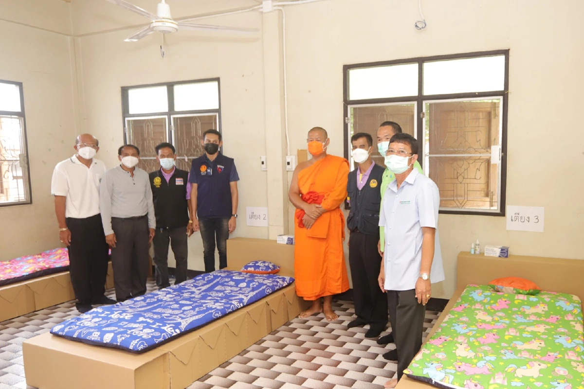 วัดร่วมกู้วิกฤตโควิดเปิดกุฏิสงฆ์รับผู้ป่วยชุมชนรักษา