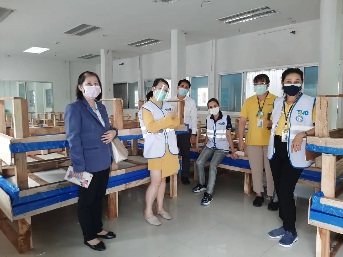 'ไทยสร้างไทย'จับมือรพ.THG สนง.เขตป้อมปราบฯ สร้างศูนย์CI รับผู้ติดเชื้อ120คน