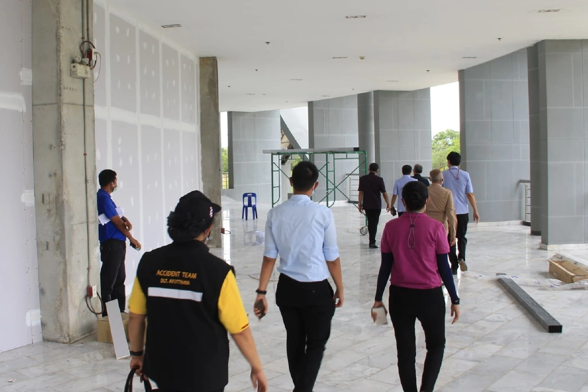 อยุธยาตั้งรพ.สนามโควิดใช้อาคารหอสมุดสร้างใหม่ของมจร.วังน้อย