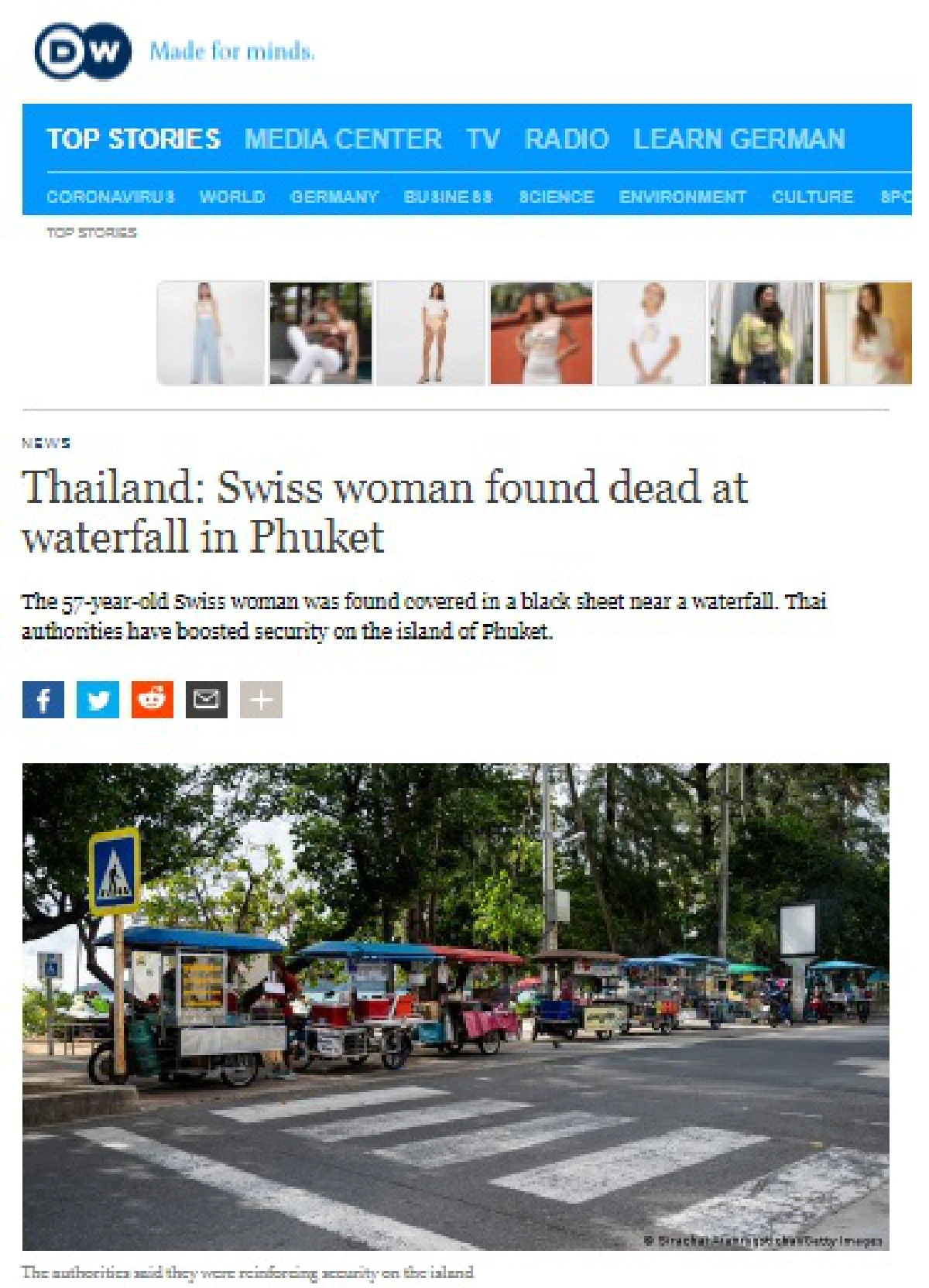 สื่อนอกตีข่าวนักท่องเที่ยวสวิสถูกฆาตกรรมที่ภูเก็ต