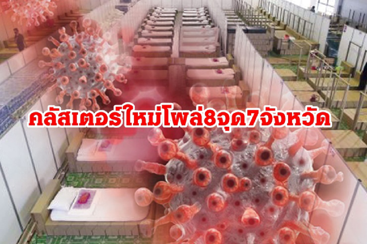 พบ 8 คลัสเตอร์ใหม่โผล่ใน7จว. "สถานคุ้มครองผู้พิการ-ล้งผลไม้" พบ 8 คลัสเตอร์ใหม่โผล่ใน7จว. "สถานคุ้มครองผู้พิการ-ล้งผลไม้"