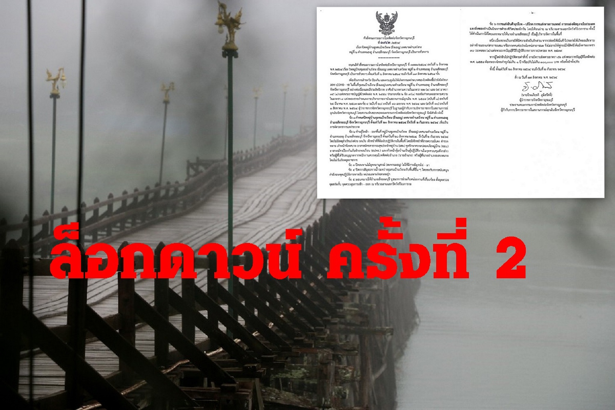 กาญจน์ ล็อกดาวน์ชุมชนสะพานมอญครั้งที่2 สกัดโควิดแพร่ระบาด กาญจน์ ล็อกดาวน์ชุมชนสะพานมอญครั้งที่2 สกัดโควิดแพร่ระบาด